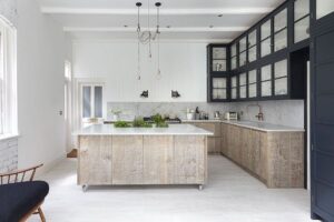 îlot sur roulettes cuisine minimaliste blanche conseils et idées
