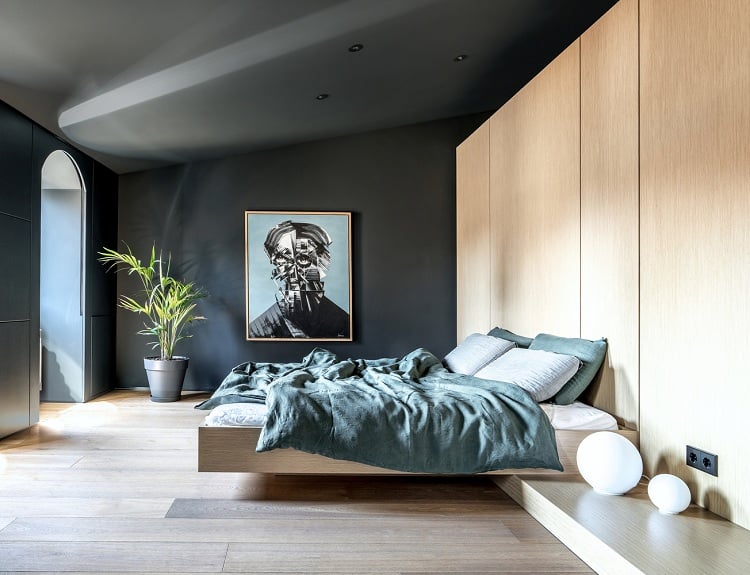 chambre à coucher meubles en bois