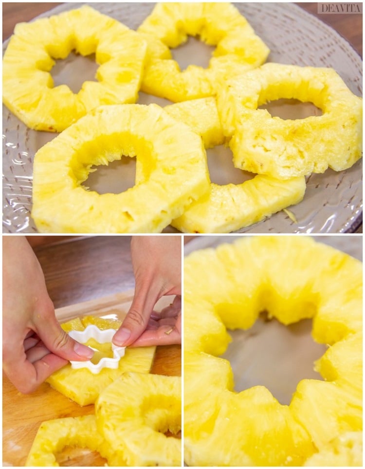 comment couper un ananas rondelles fines pour décoration desserts technique découpe facile fruits