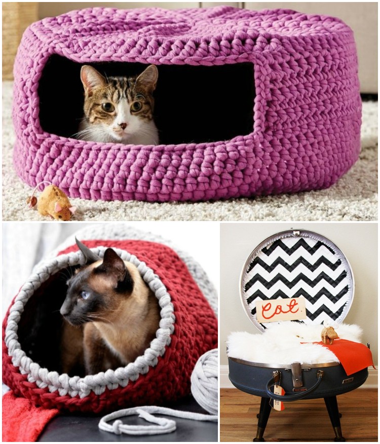 comment fabriquer un lit pour chat top idées DIY faciles