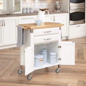 desserte de cuisine mobile roulettes design moderne