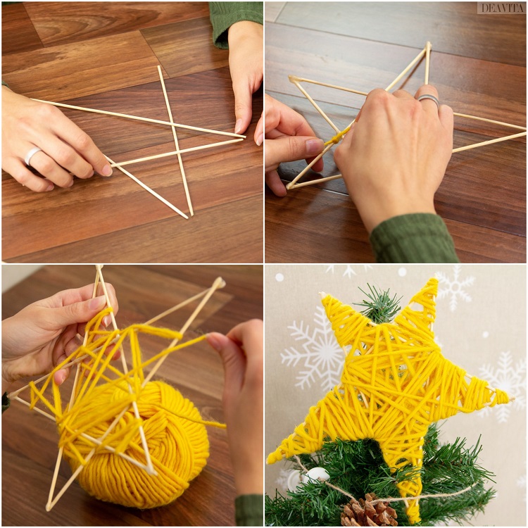 décoration Noël étoile de sapin DIY