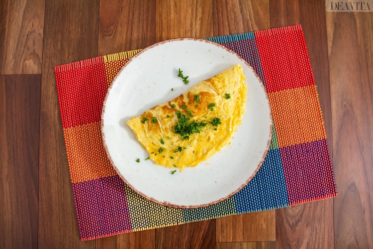 omelette au fromage facile et rapide à préparer