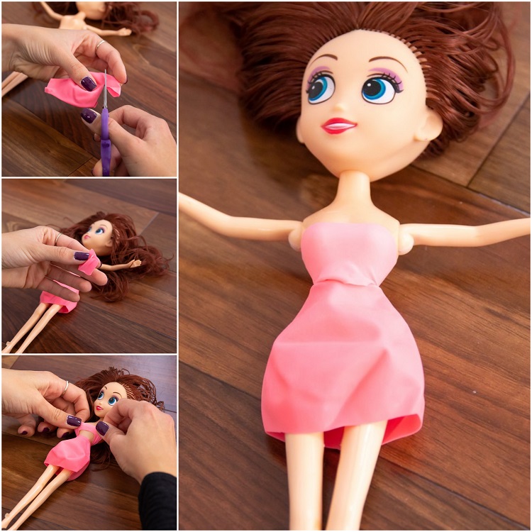 que faire avec des ballons vêtement pour poupée Barbie