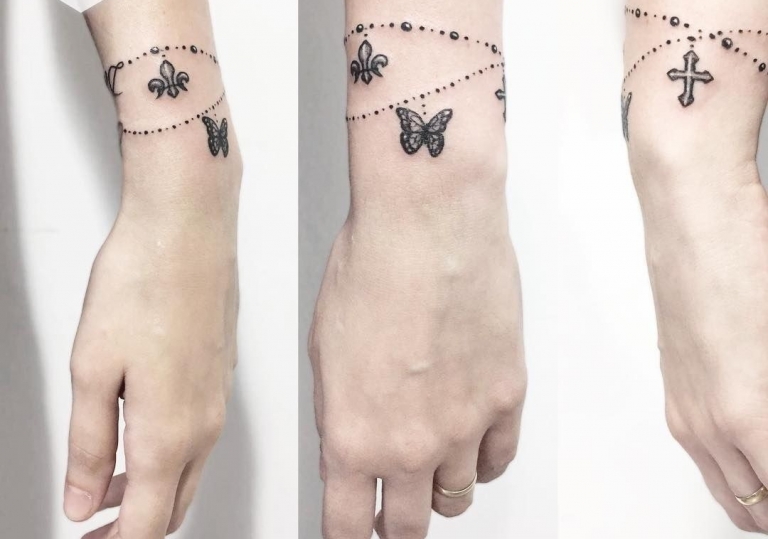 Tatouage Bracelet Idées Tendance Pour Le Poignet Et Pour