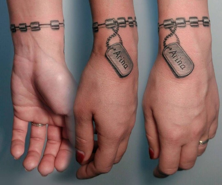 tatouage bracelet original poignet femme idée insolite mini tatouages