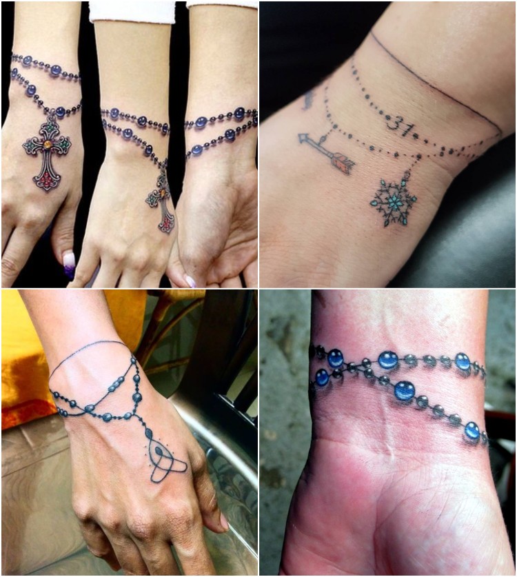 tatouage bracelet top idées tendance mini tatouages poignet hommes femmes