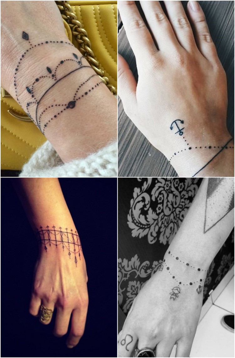 tatouage bracelet top propositions femme homme poignet bras avant bras cheville