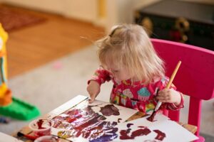 activité manuelle 2 ans peinture aux doigts et avec les mains