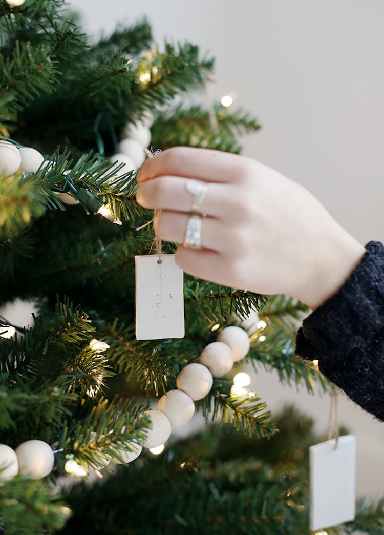 décorations pour sapin de Noel en argile ornements a suspendre décoration minimaliste