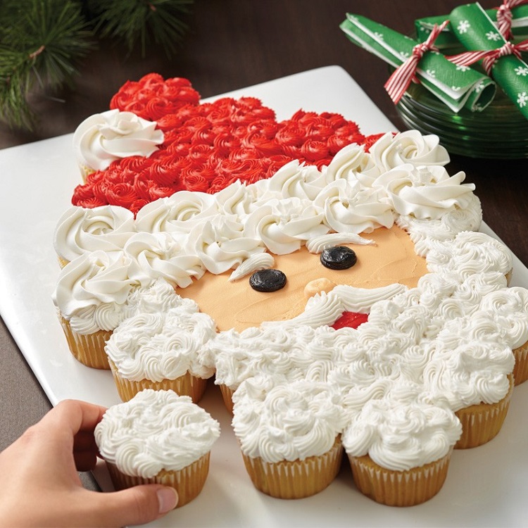 déco cupcake Noël idée originale présentation gâteau festif