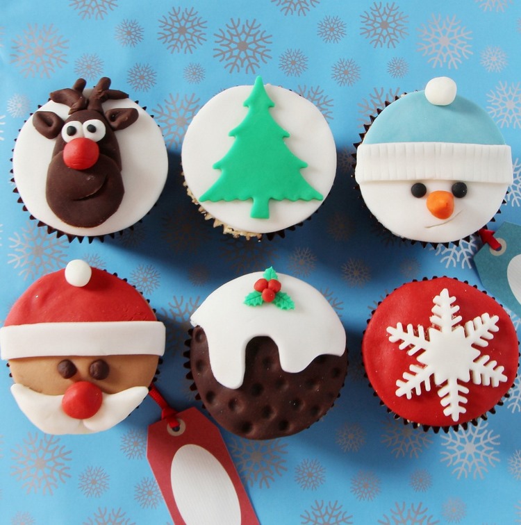 déco cupcake Noël idées modèles mini gâteaux gourmands