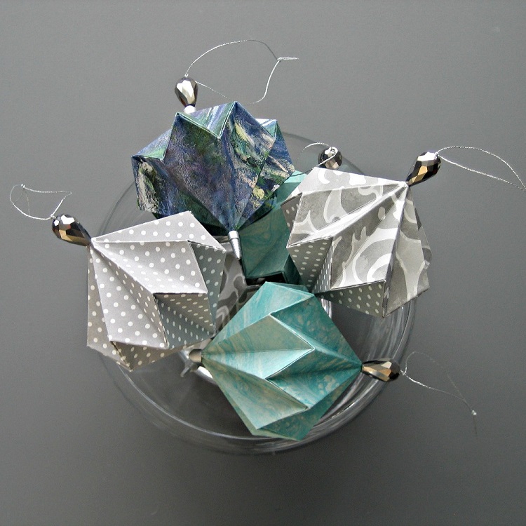 décoration de Noël origami ornement sapin tutoriels vidéos