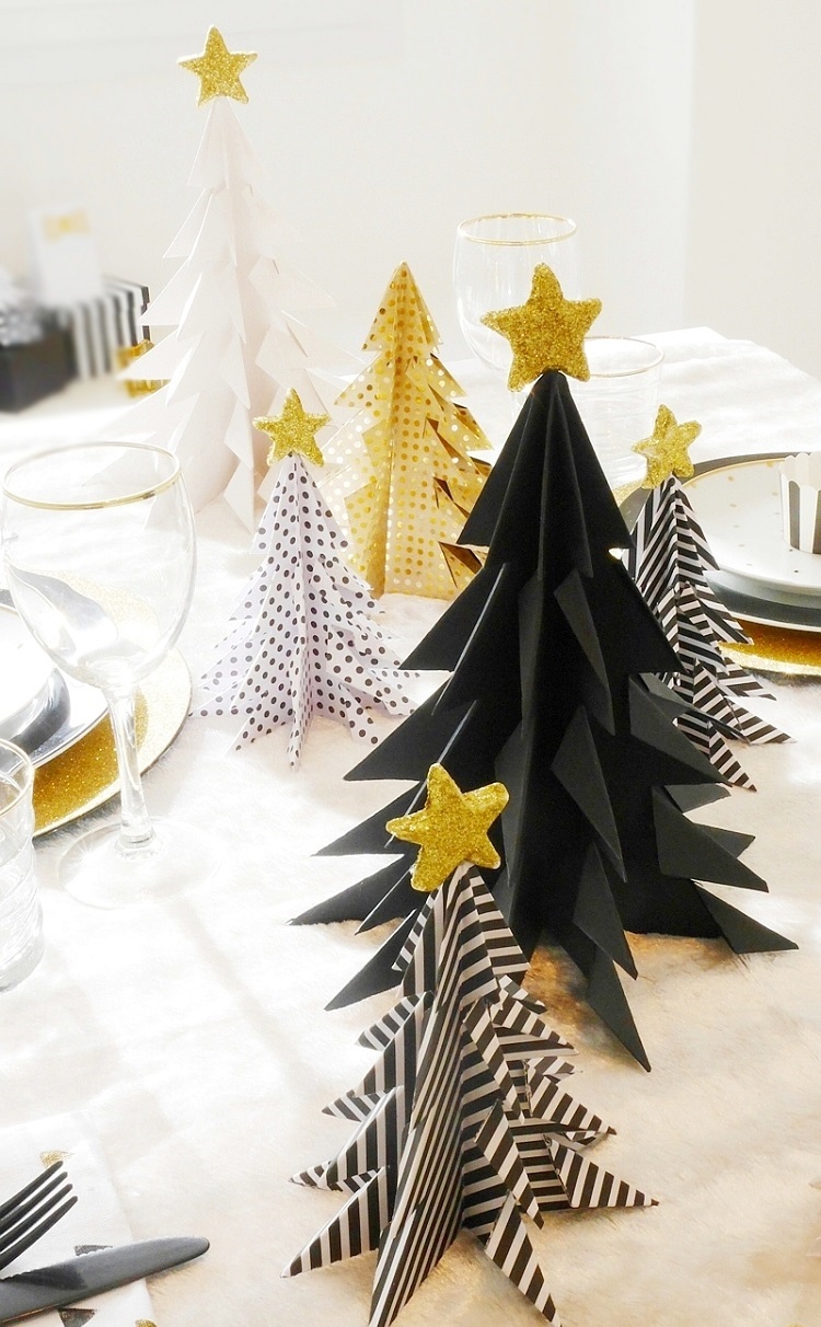 décoration de Noël origami petits ornements sympas idée chic