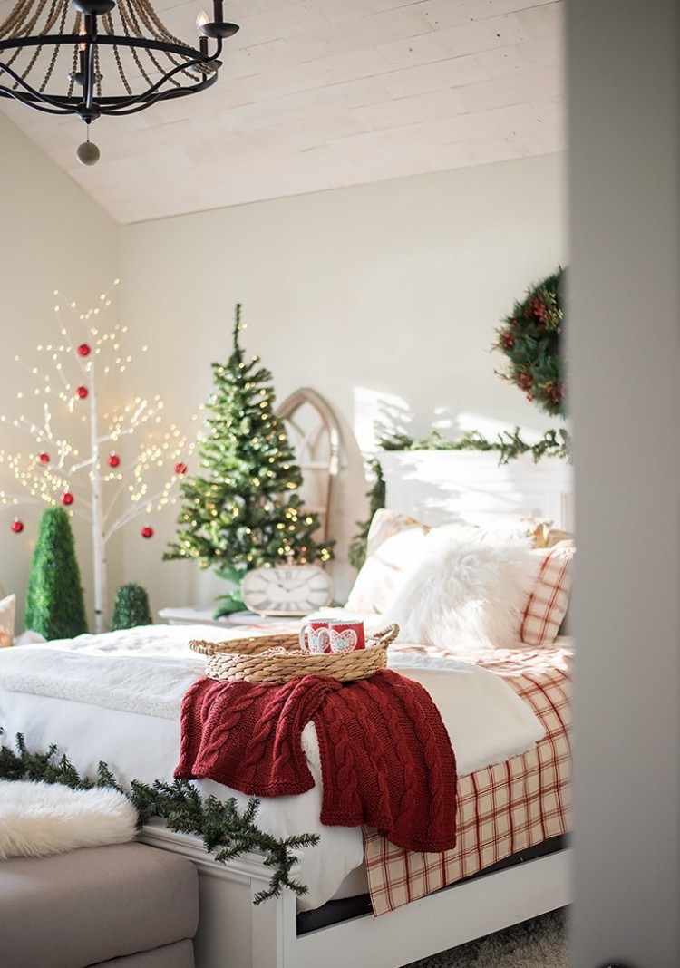 décoration de Noël pour chambre classiques revisités déco festive cosy