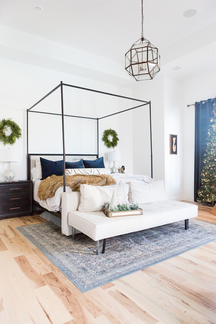 décoration de Noël pour chambre coucher style scandinave accessoires fêtes essentiels adopter