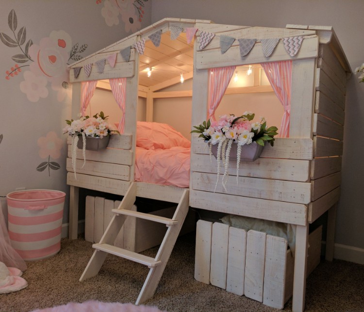lit cabane à faire soi-même top projets DIY copier aménager chambre enfant contemporaine