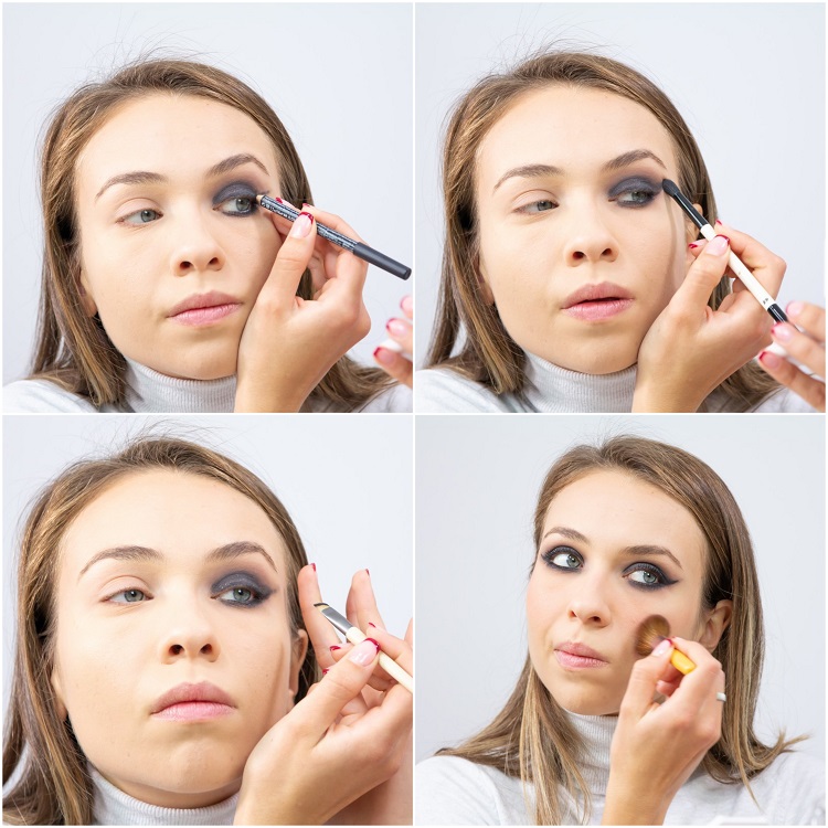 maquillage carnaval femme mime instructions et tutoriel