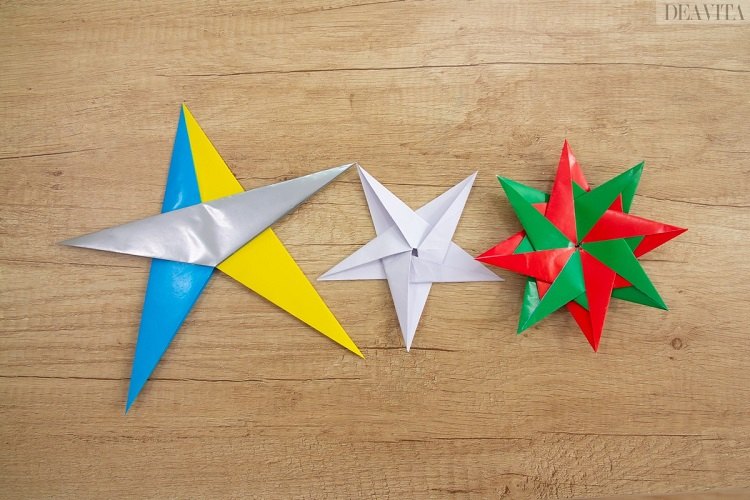 origami étoile de Noël fêtes fin année 2018 top projets diy déco noël