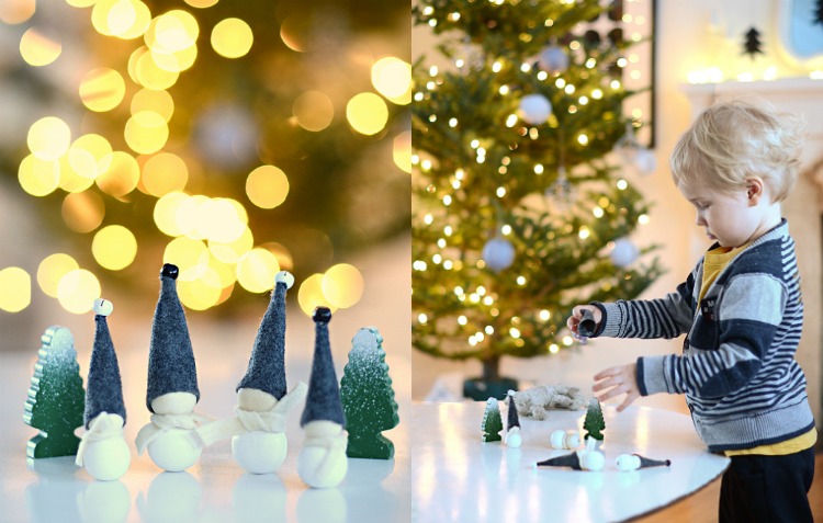 perles en bois comment créer des gnomes bricolage ornements de Noël