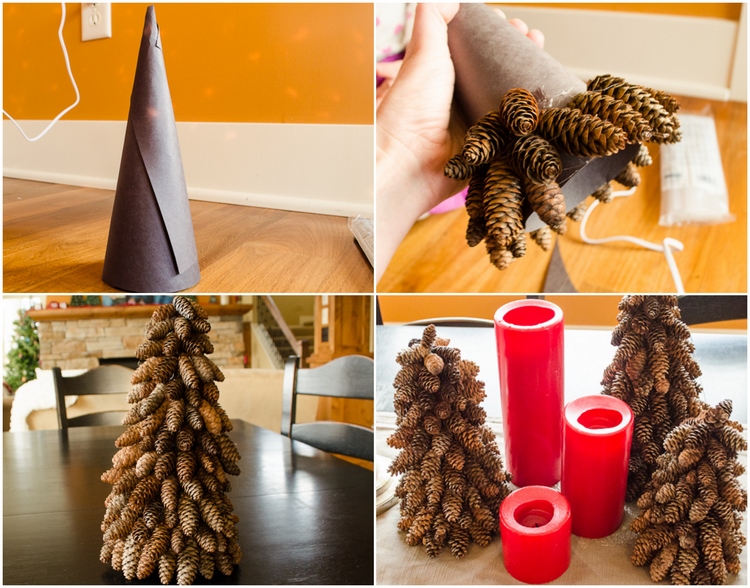 Sapin en pomme de pin : idées diverses pour embellir Noël façon DIY!