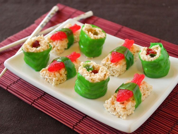 sushi sucré à base de Rice Krispies recette facile