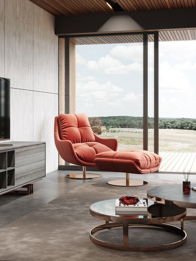 couleur de l'année Pantone 2019 design intérieur meuble