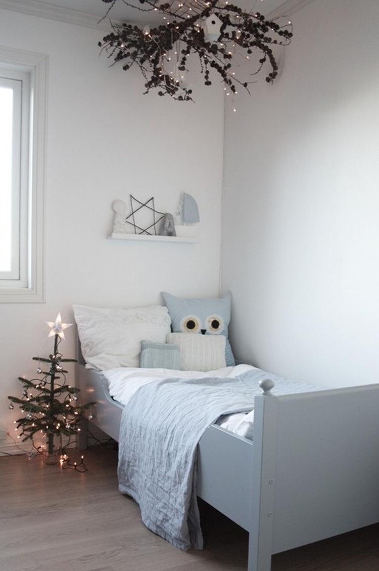 décoration de Noël pour chambre d’enfant grise