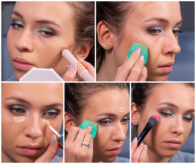 maquillage smokey eyes vert party look instructions