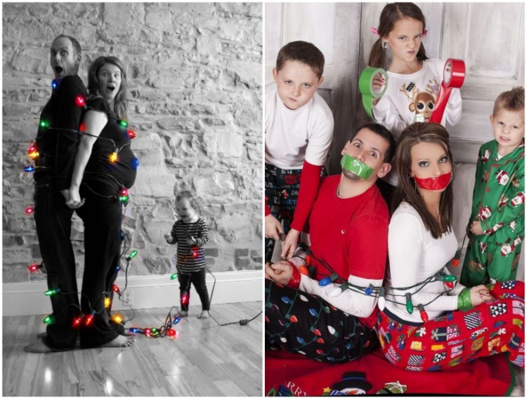 photo de famille pour Noël idées ludiques copier