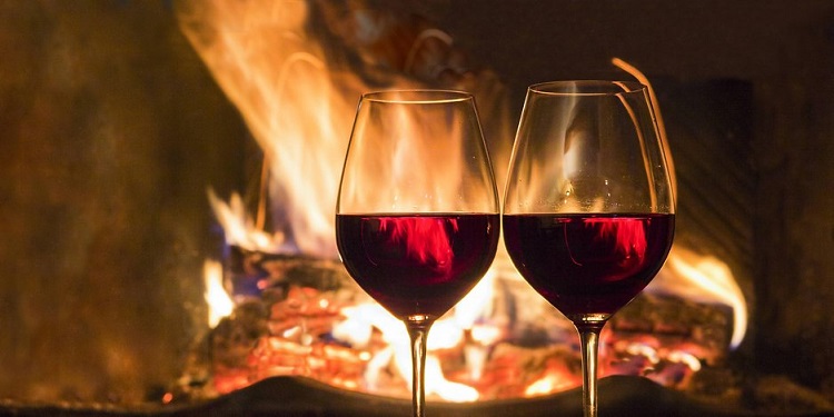 What to do as a New Year 2019 couple spend a festive weekend in a mountain chalet near the fireplace
