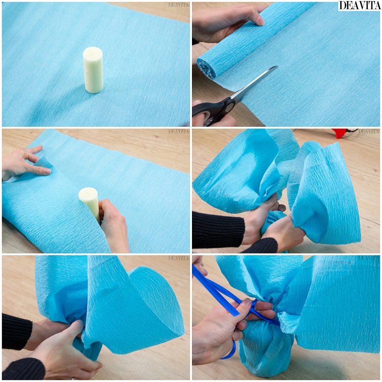cadeau de Pâques à fabriquer idée DIy emballage papier crépon façon lapin