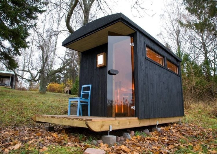 construire un sauna extérieur soi-même aménagement extérieur moderne jardin astuces construction