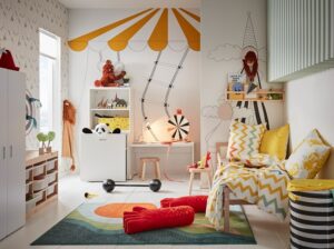 déco chambre enfant thème cirque ambiance festive