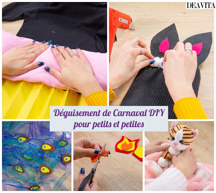 déguisement carnaval à fabriquer soi même pour enfants 15 idées DIY faciles matériaux récup