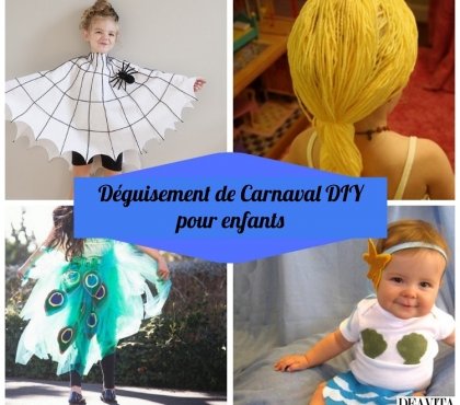 déguisement carnaval à fabriquer soi même top idées DIY faciles tutos brico pour enfants mardi gras