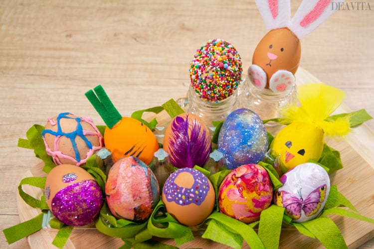 décoration des œufs de Pâques idées inspiration