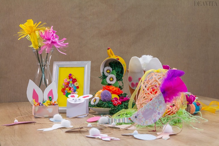 idées de bricolage pour Pâques déco DIY originale maison activités manuelles enfants adultes