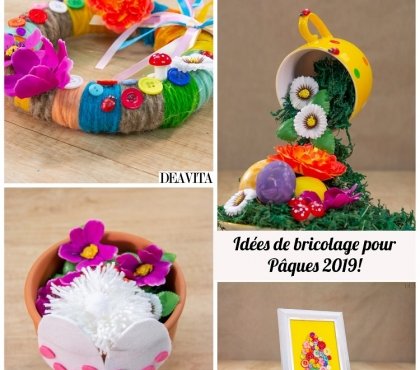 idées de bricolage de Pâques originales tuto facile 10 décorations diy