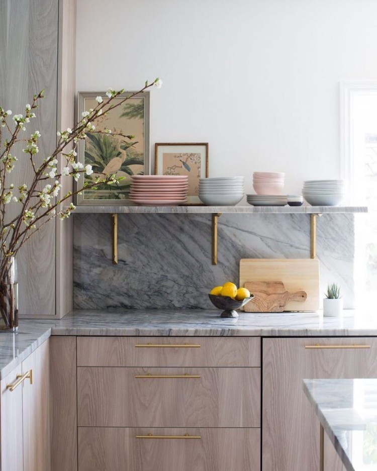 nouvelles tendances cuisine 2019 marbre bois