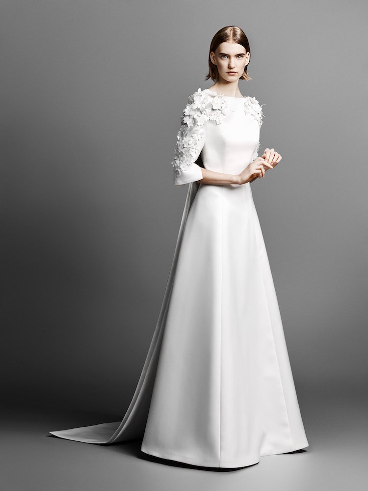 robe de mariée tendance 2019 style royal déco fleurs 3d Viktor Rolf