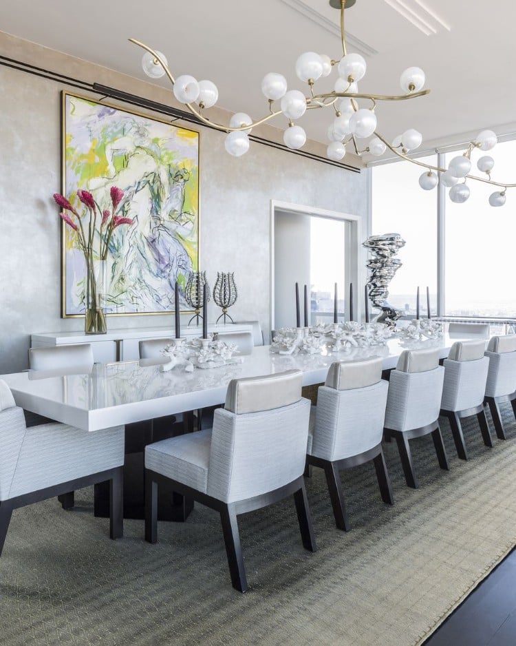 tendances tapis 2019 pour salle manger coin repas vaste super moderne style minimaliste