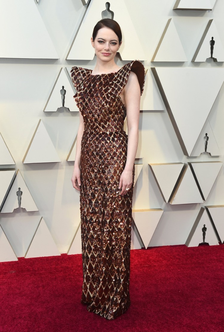 Oscars 2019 Emma Stone tapis rouge Louis Vuitton