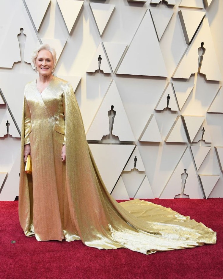 Oscars 2019 Glen Close robe dorée