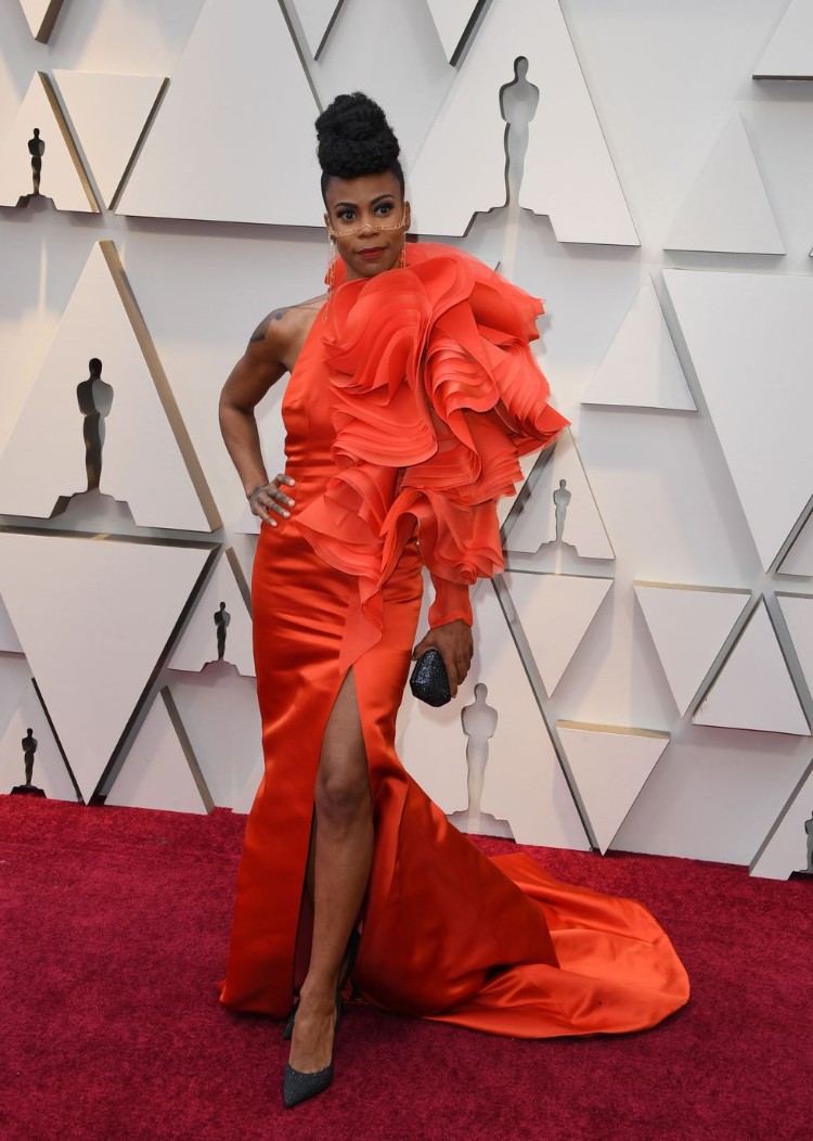Oscars 2019 Hannah Beachler robe rouge