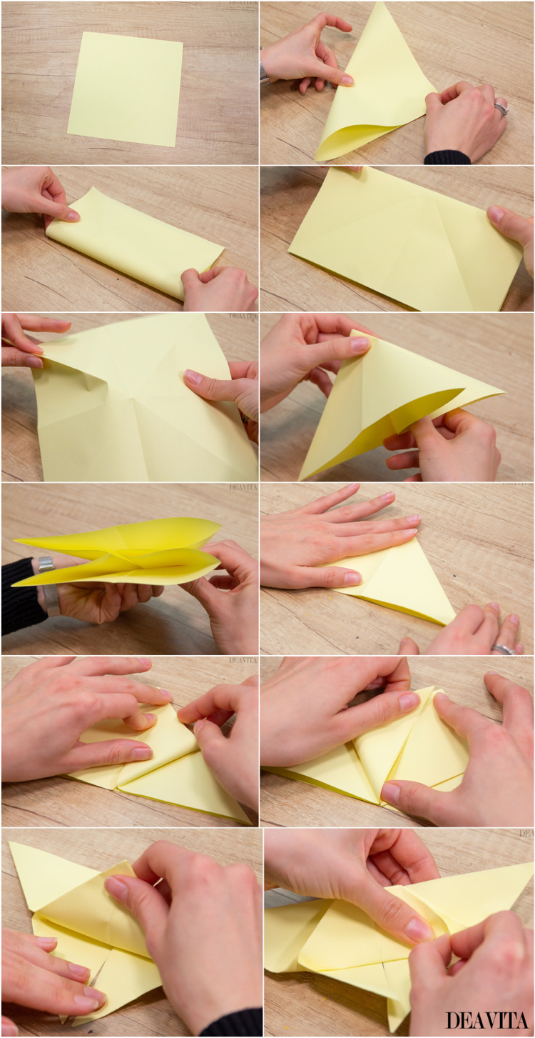 bricolages en papier papillon origami facile instructions pliage