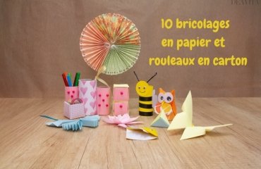 bricolages en papier rouleaux carton tutoriels faciles instructions