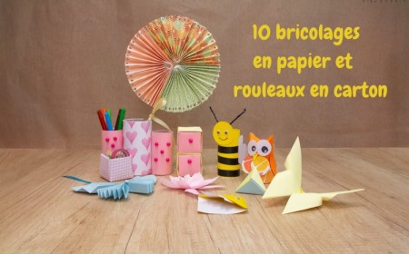 bricolages en papier rouleaux carton tutoriels faciles instructions