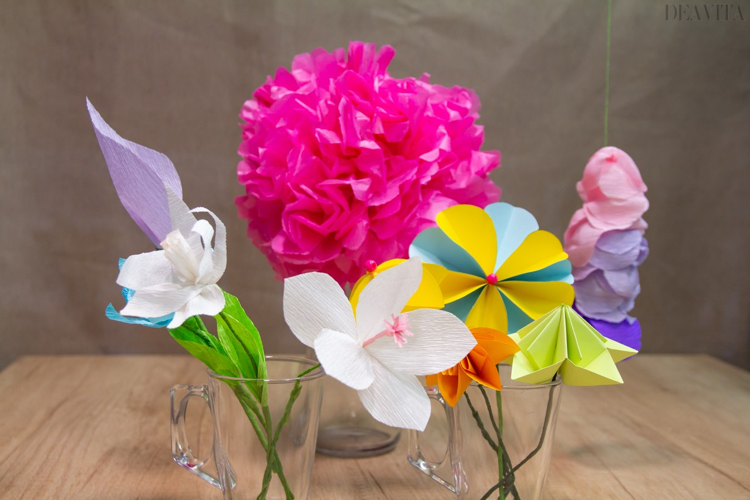 comment fabriquer des fleurs en papier decoratives