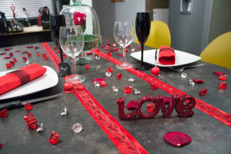 déco de table Saint Valentin idées originales simples jour amour
